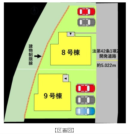 熊本市南区元三町１丁目の中古一戸建の区画図