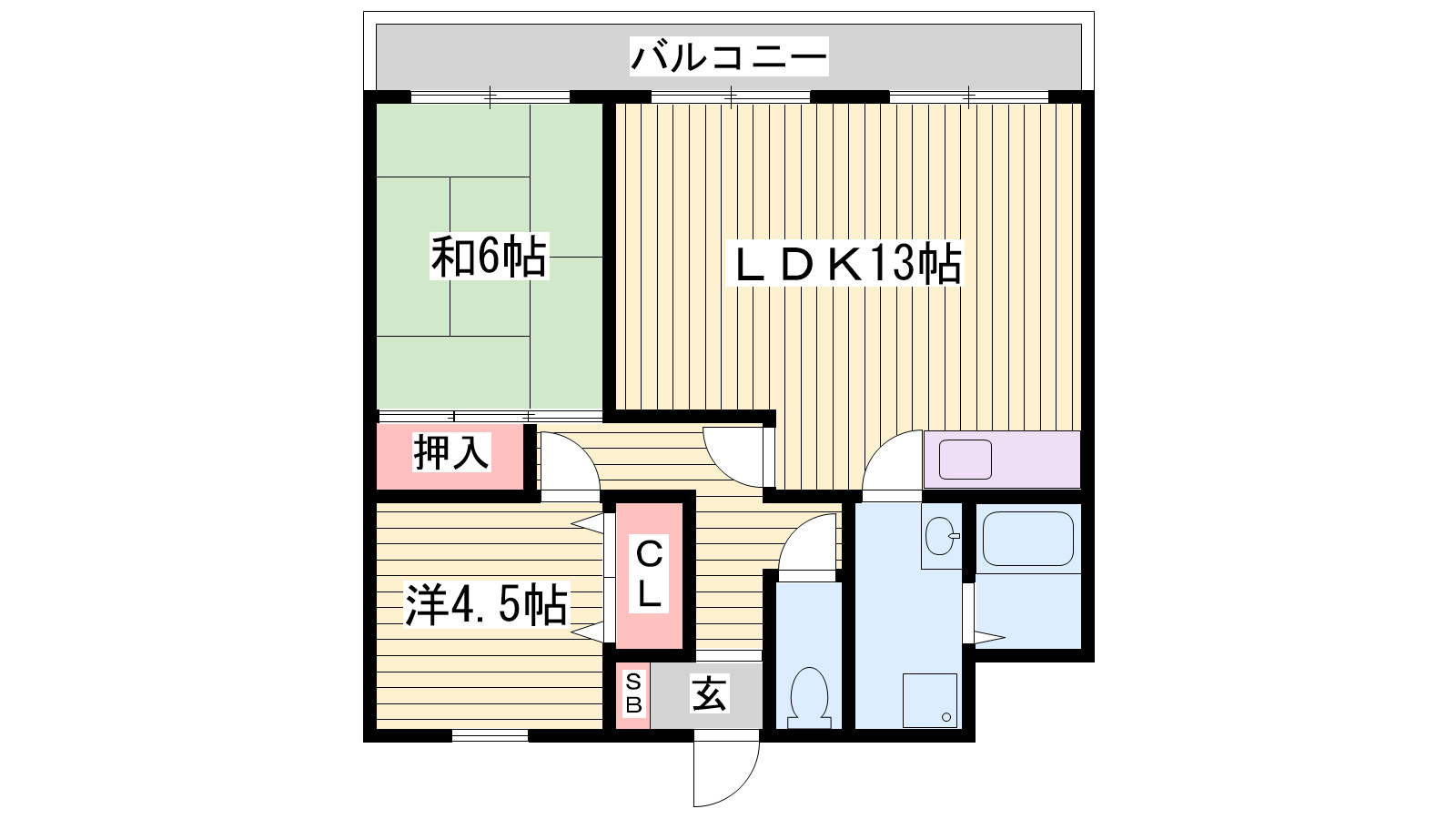 サンテラス垂水の間取り