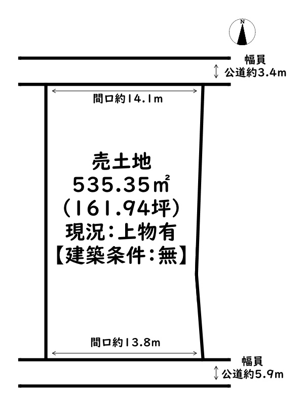 たつの市新宮町仙正/売土地の土地図