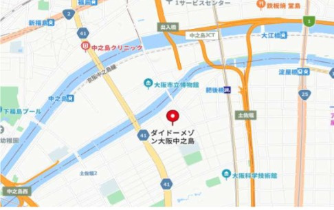 ダイドーメゾン大阪・中之島の地図