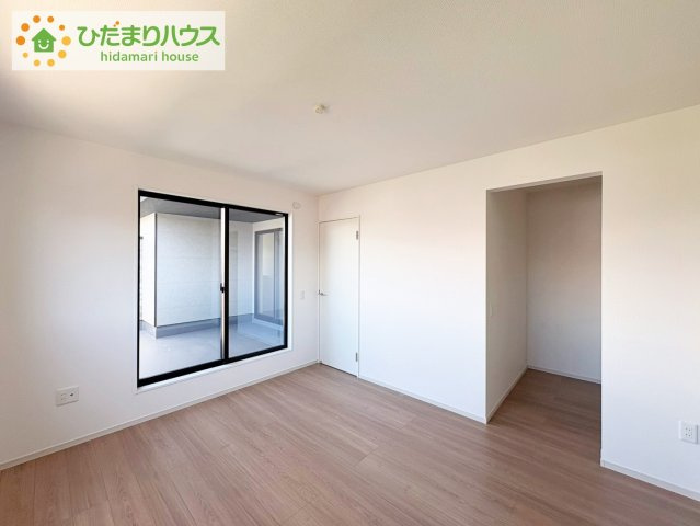 ひたちなか市市毛4期　新築戸建　2号棟の寝室|ゆとりのある主寝室！ご家族全員で寝れちゃいます(^^♪