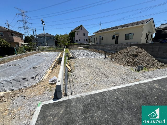 甲賀市水口町新城　新築一戸建ての外観|現在建築中！落ち着いた街並みで新生活を始めることが出来そう！周辺の物件も併せてご紹介させて頂きます！