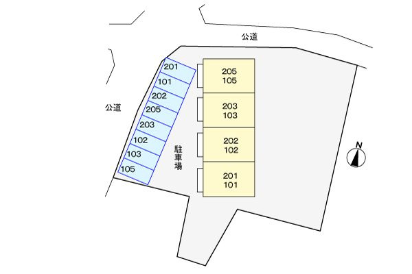 クレセント大高の区画図