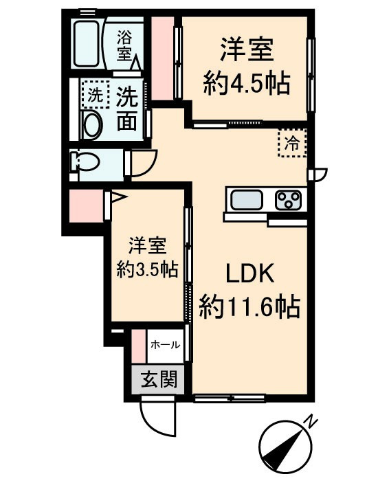 エストグローヴの間取り
