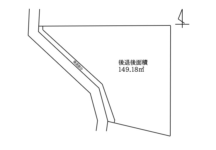 高崎市井野町　売地の土地図