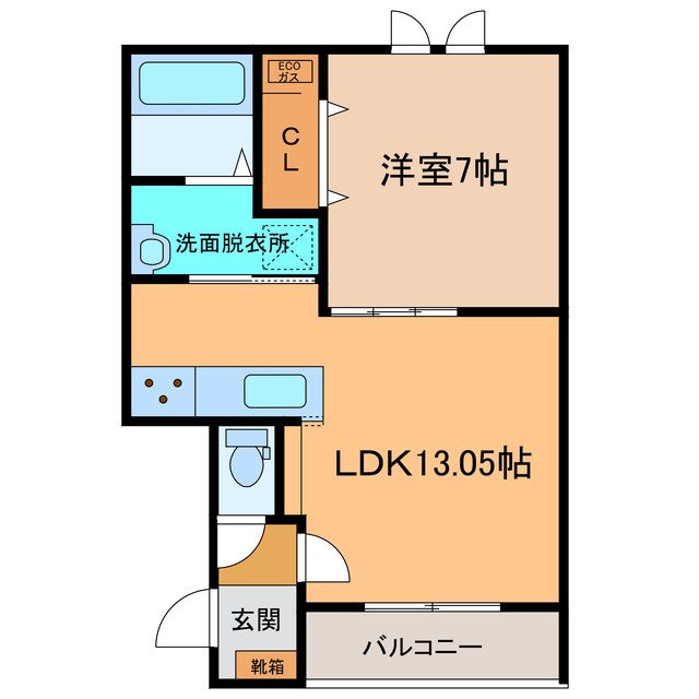 トレイブルックＫ館の間取り