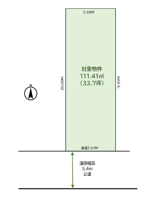 播磨町　売土地の土地図