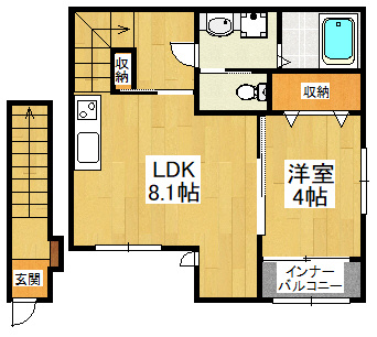 Petit Chou（プティ シュウ）の間取り
