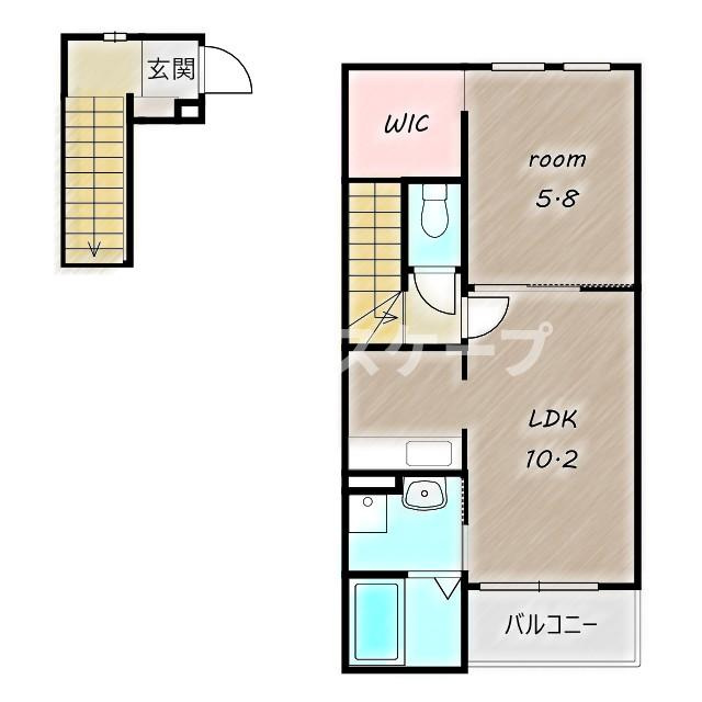グランドＦ・Ｌｏｇｉｅの間取り|高崎、前橋のお部屋探しはエンドスケープまで！お客様の理想お聞かせ下さい♪