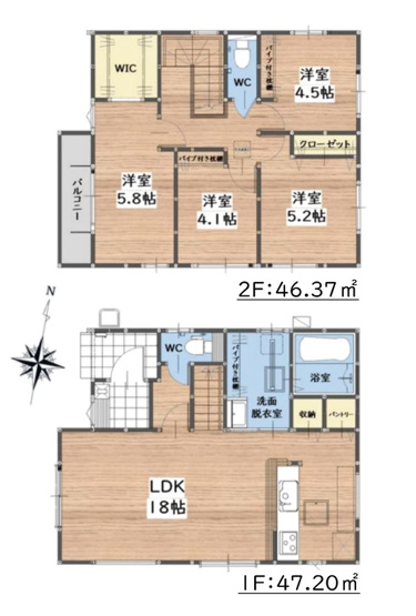 【間取り】 | 福岡市早良区野芥7丁目4期　2号棟（全2棟）【仲介手数料無料・0円】 | 平日、土日祝日もお好きな日時にご見学可能です。お気軽にお問合せ下さい。