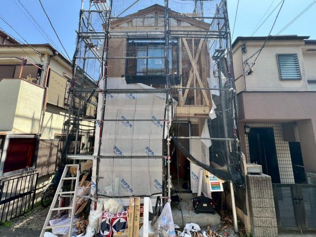 【外観】 | 練馬区貫井３丁目　新築戸建て | 建築中