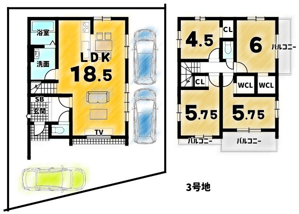 嵐山宮ノ北町２期３号地