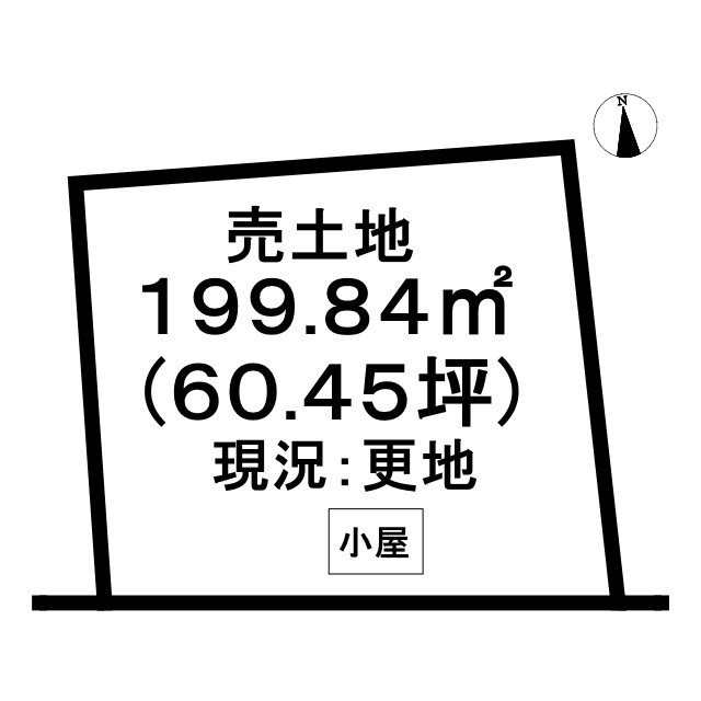 売土地　千代川町北ノ庄荒牧の土地図