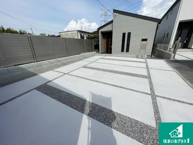 甲賀市水口町新城　新築一戸建ての外観|現在建築中！落ち着いた街並みで新生活を始めることが出来そう！周辺の物件も併せてご紹介させて頂きます！
