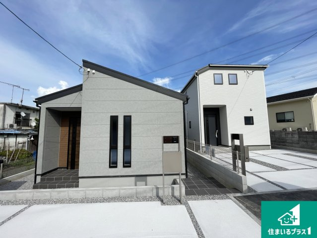 甲賀市水口町新城　新築一戸建ての外観|現在建築中！落ち着いた街並みで新生活を始めることが出来そう！周辺の物件も併せてご紹介させて頂きます！