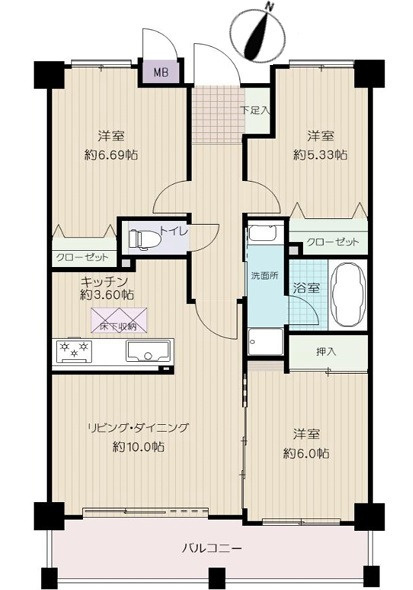 ハウスバーンフリート中山の間取り