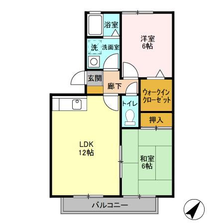 ミルフィーユ参番館の間取り