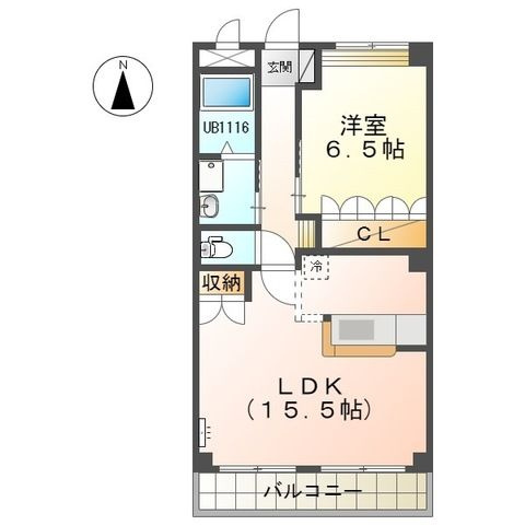 ミロワール赤坪の間取り