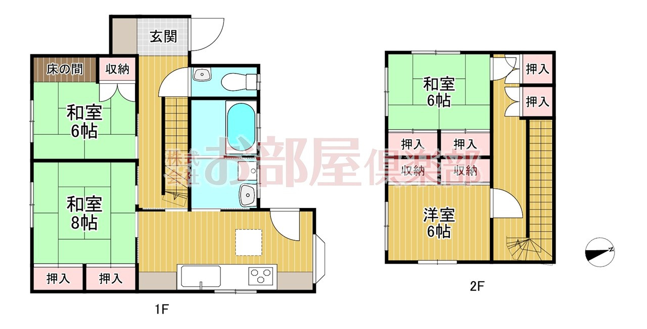 佐賀市神野戸建ての間取り