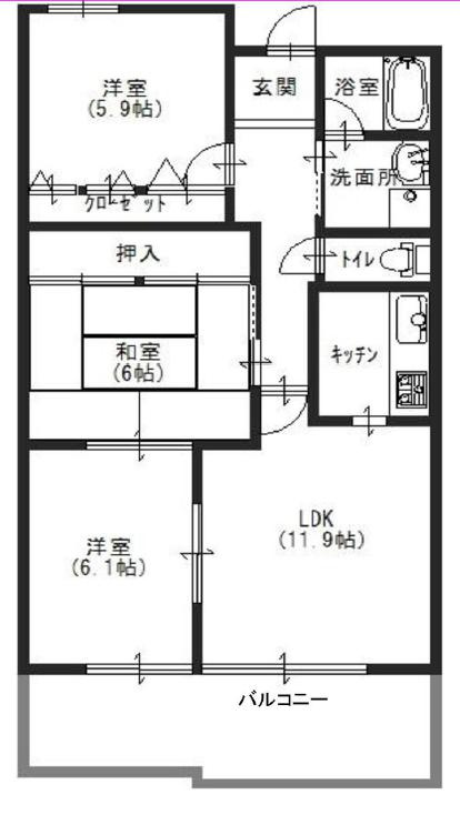 レジェンダリー小松の間取り