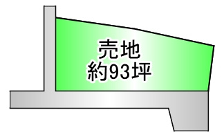 甲府市飯田五丁目　売土地の土地図