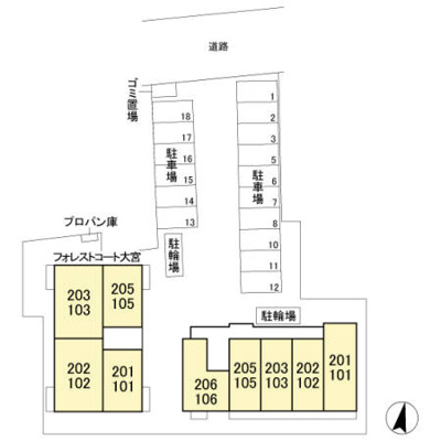 【区画図】 | フォレストテラス大宮