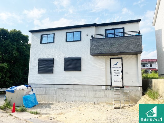 神戸市西区美穂が丘　新築一戸建ての外観|現在の進捗状況です！順調に作業進行中、完成が待ち遠しいです！詳細の間取り等、お気軽にお問い合わせください！
