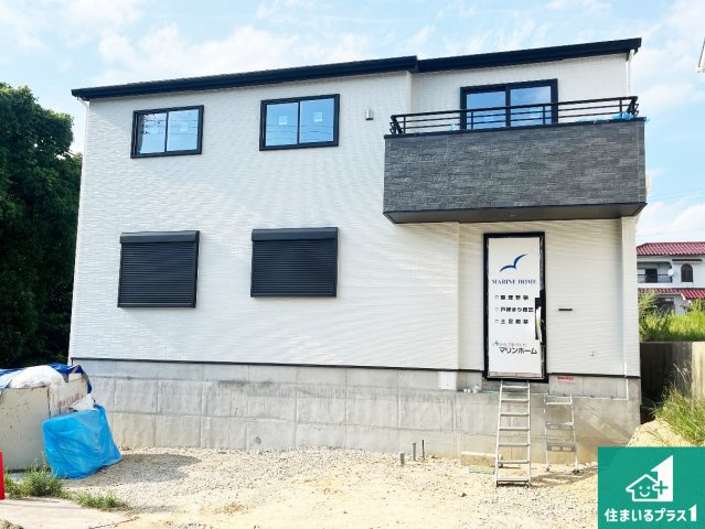 神戸市西区美穂が丘　新築一戸建ての外観|周辺は落ち着いた街並みの住宅地！子育てがしやすい住環境です！まだ未完成ですが、現地でしかわからない事もございます。是非一度ご覧ください。