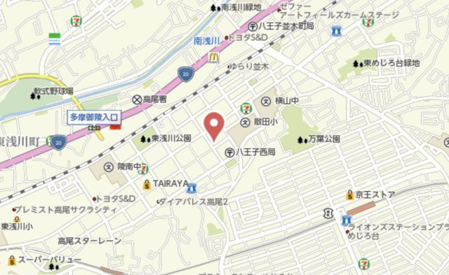 祝　成約済み　ライオンズグローベルめじろ台　八王子市　中古マンションの地図|～仲介手数料無料☆八王子ひなた不動産～ライオンズグローベルめじろ台