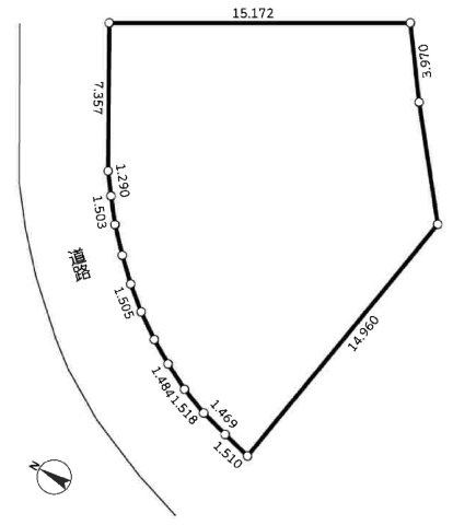 栄区小山台1丁目　売地の区画図
