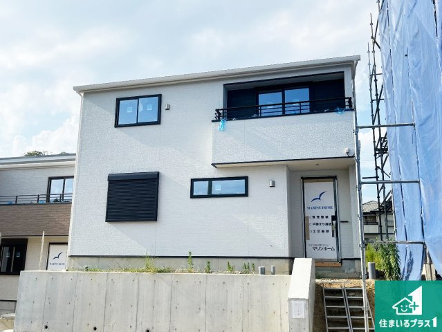 神戸市西区美穂が丘　新築一戸建ての外観|周辺は落ち着いた街並みの住宅地！子育てがしやすい住環境です！まだ未完成ですが、現地でしかわからない事もございます。是非一度ご覧ください。