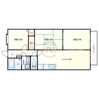 【間取り】 | エスポワール参番館 | エスポワール参番館　間取り