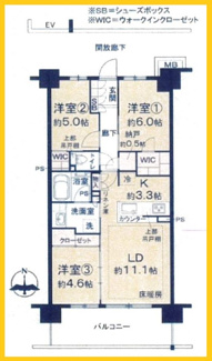 【間取り】 | パークビレッジ南町田 | 間取図