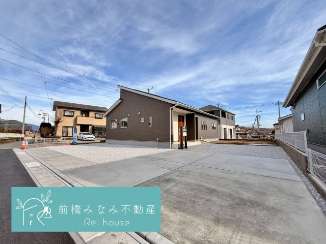 【新築平屋】北群馬郡吉岡町漆原第1　１号棟(全２棟)　クリエートの家　新築建売分譲の外観|きれいな外観です