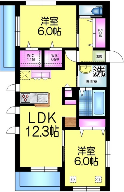 コンフォール常盤平の間取り|ヘーベルメゾンのコンセプトマンション[fufu]便利な設備と充実の収納力で新生活をサポートします。