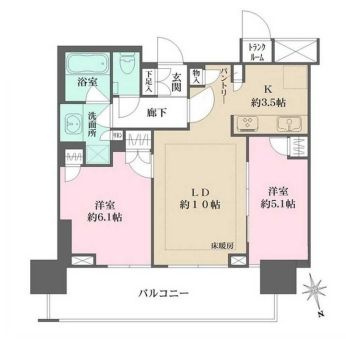 津田沼ザ・タワーの間取り