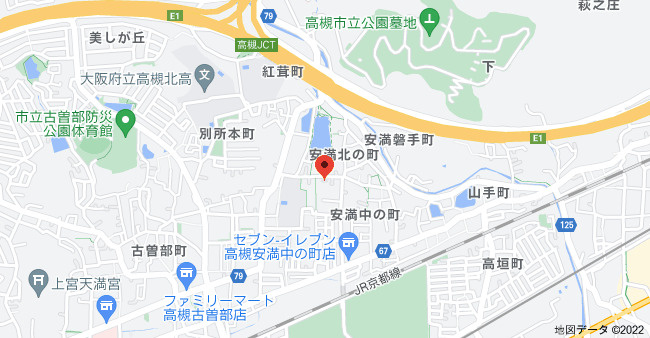 シャーメゾン安満の地図