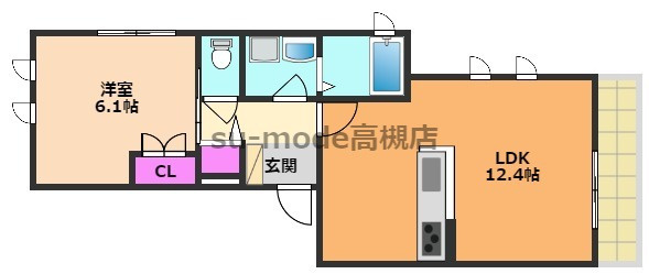 シャーメゾン安満の間取り