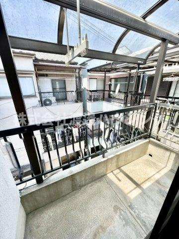ロッヂｔ大枝北町のバルコニー