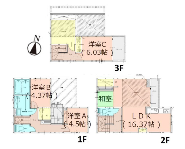 【間取り】 | 福岡市西区石丸2丁目4期　2号棟（全2棟）【仲介手数料無料・0円】 | 平日、土日祝日もお好きな日時にご見学可能です。お気軽にお問合せ下さい。