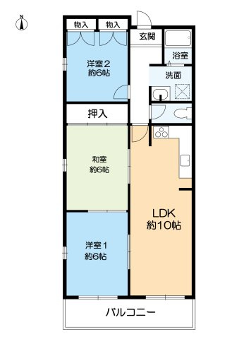 宮山ローズハイツの間取り
