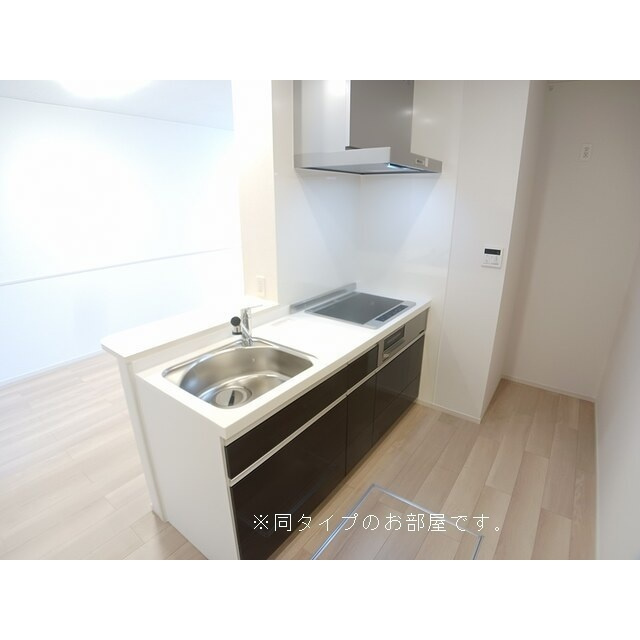 岐阜市領下のアパートのキッチン|※完成前のため画像は全てイメージです