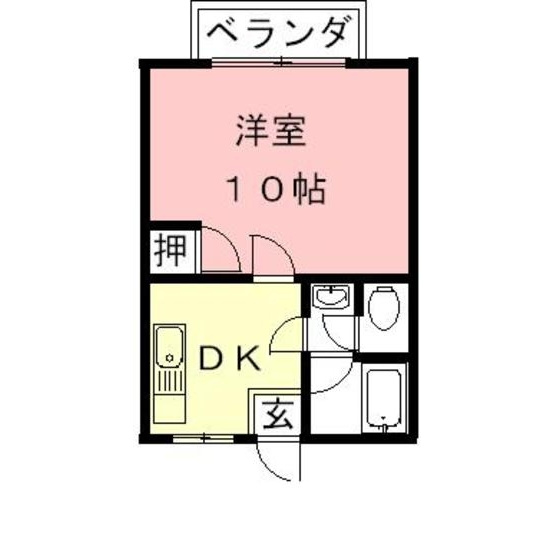 岐阜市早田東町１丁目のアパートの間取り