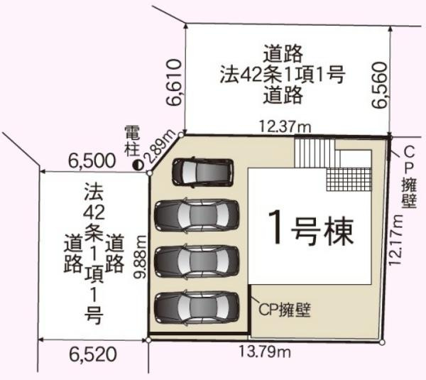 横浜市戸塚区南舞岡４丁目の新築一戸建の区画図|限定1棟の販売です！
お気軽にお問合せ下さい！
