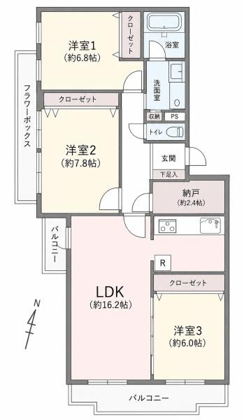 港南台パークホームズの間取り|使い勝手の良い3LDK
お気軽にお問い合わせください。