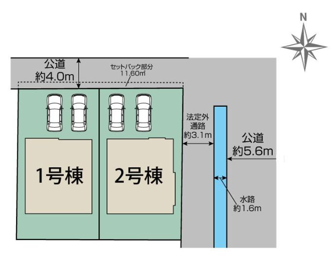 座間市新田宿新築戸建て　2号棟の区画図|区画図「座間市新田宿新築戸建て」