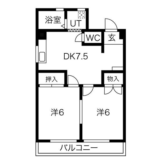 【間取り】 | コーポ川原