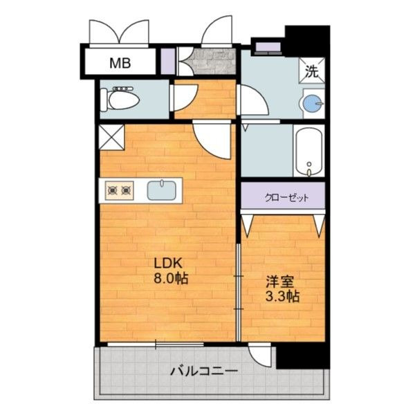 イクシオン博多の間取り