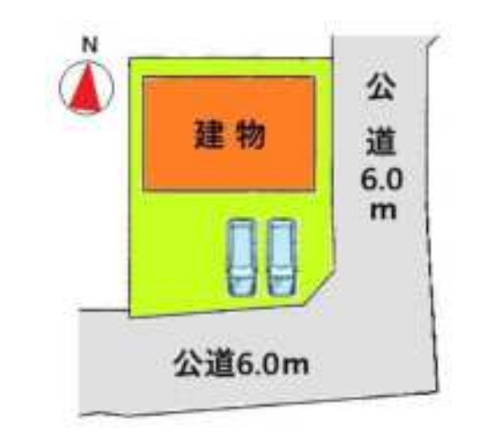 中古戸建　安中市板鼻の区画図