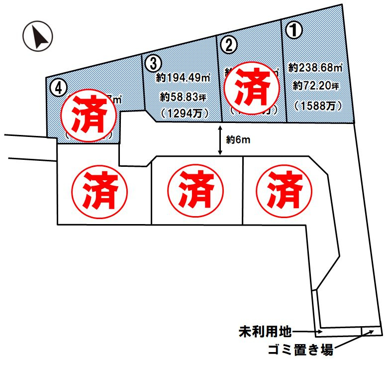 《分譲地》下野市花の木3丁目　全7区画